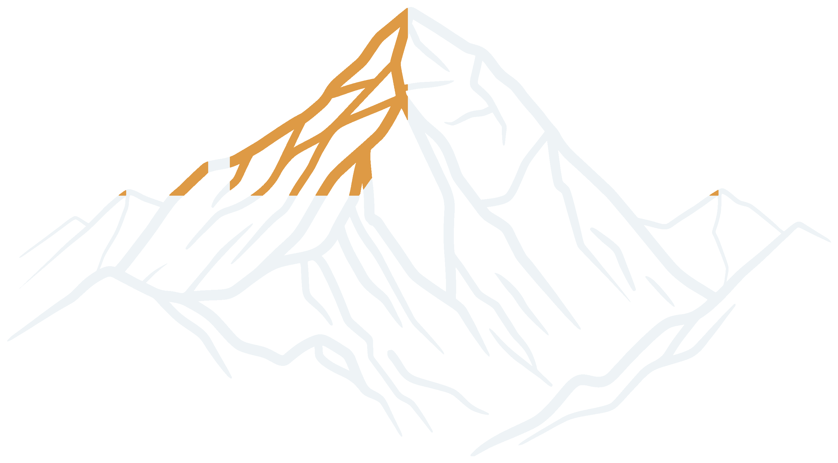 珠穆朗瑪山形線稿