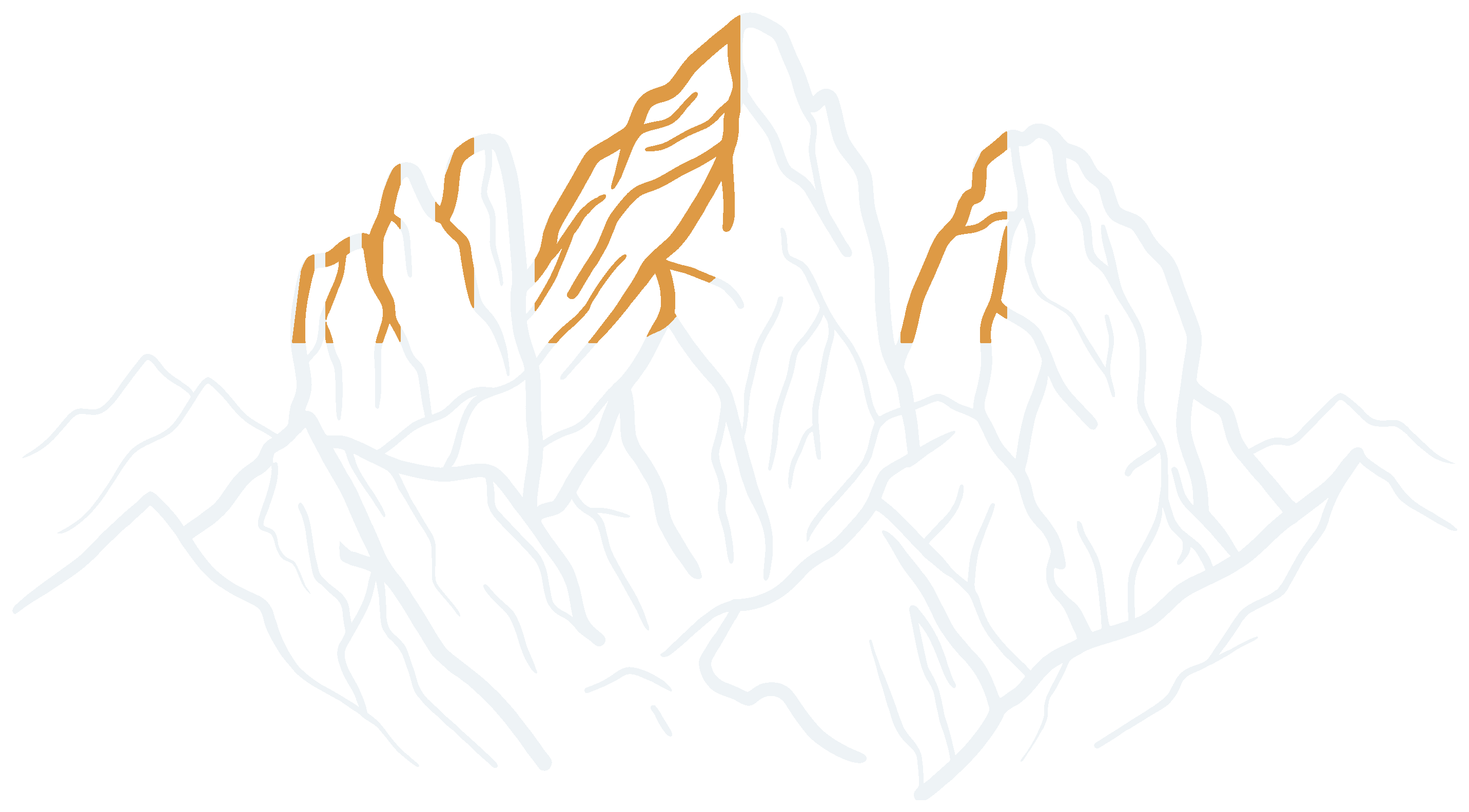 三叉山山形線稿